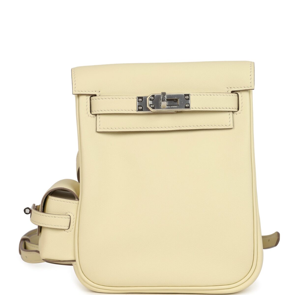 Hermes Mini Kelly Jump Backpack Jaune Milton Swift PHW