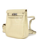 Hermes Mini Kelly Jump Backpack Jaune Milton Swift PHW