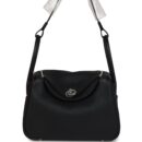 Hermes Lindy 26 Black Clemence PHW