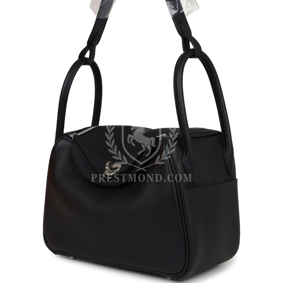 Hermes Lindy 26 Black Clemence PHW — изображение 5