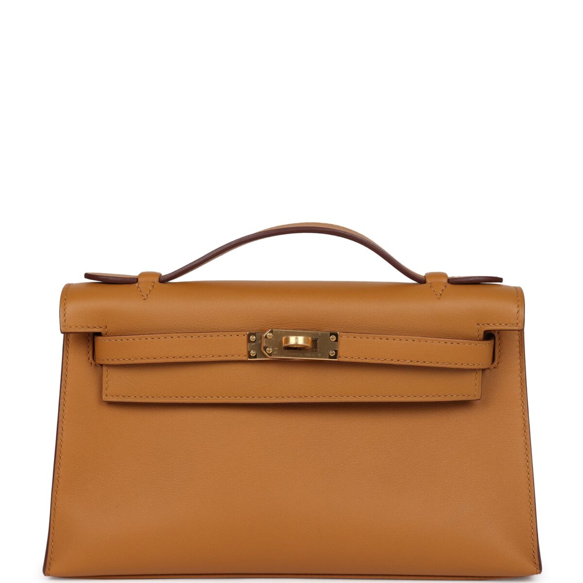 Hermes Kelly Pochette Sesame Swift GHW