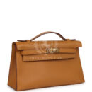 Hermes Kelly Pochette Sesame Swift GHW