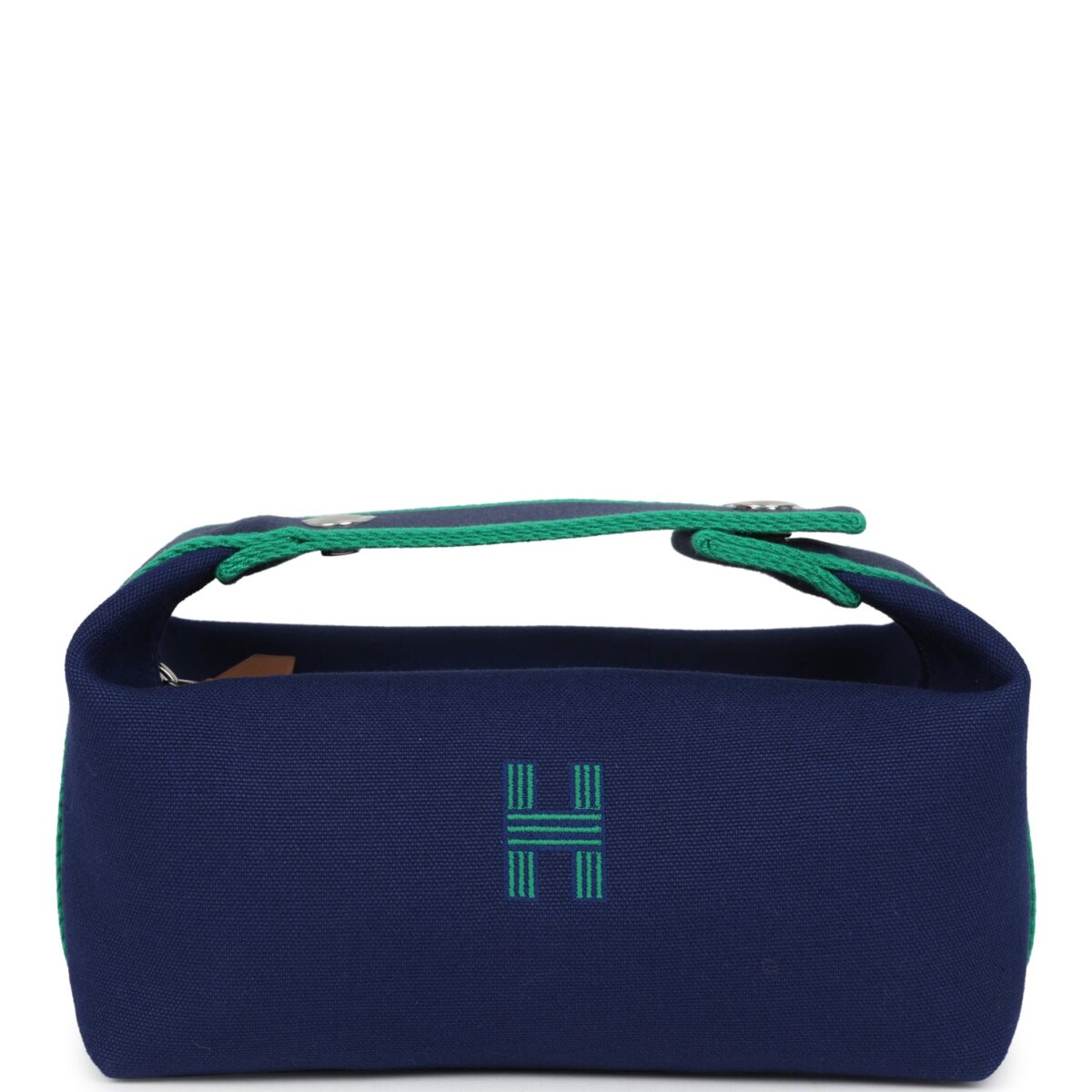Hermes Bride-A-Brac Case PM Marine Canvas PHW