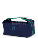 Hermes Bride-A-Brac Case PM Marine Canvas PHW