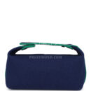 Hermes Bride-A-Brac Case PM Marine Canvas PHW