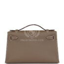Hermes Kelly Pochette Etoupe Swift GHW