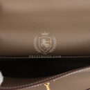 Hermes Kelly Pochette Etoupe Swift GHW