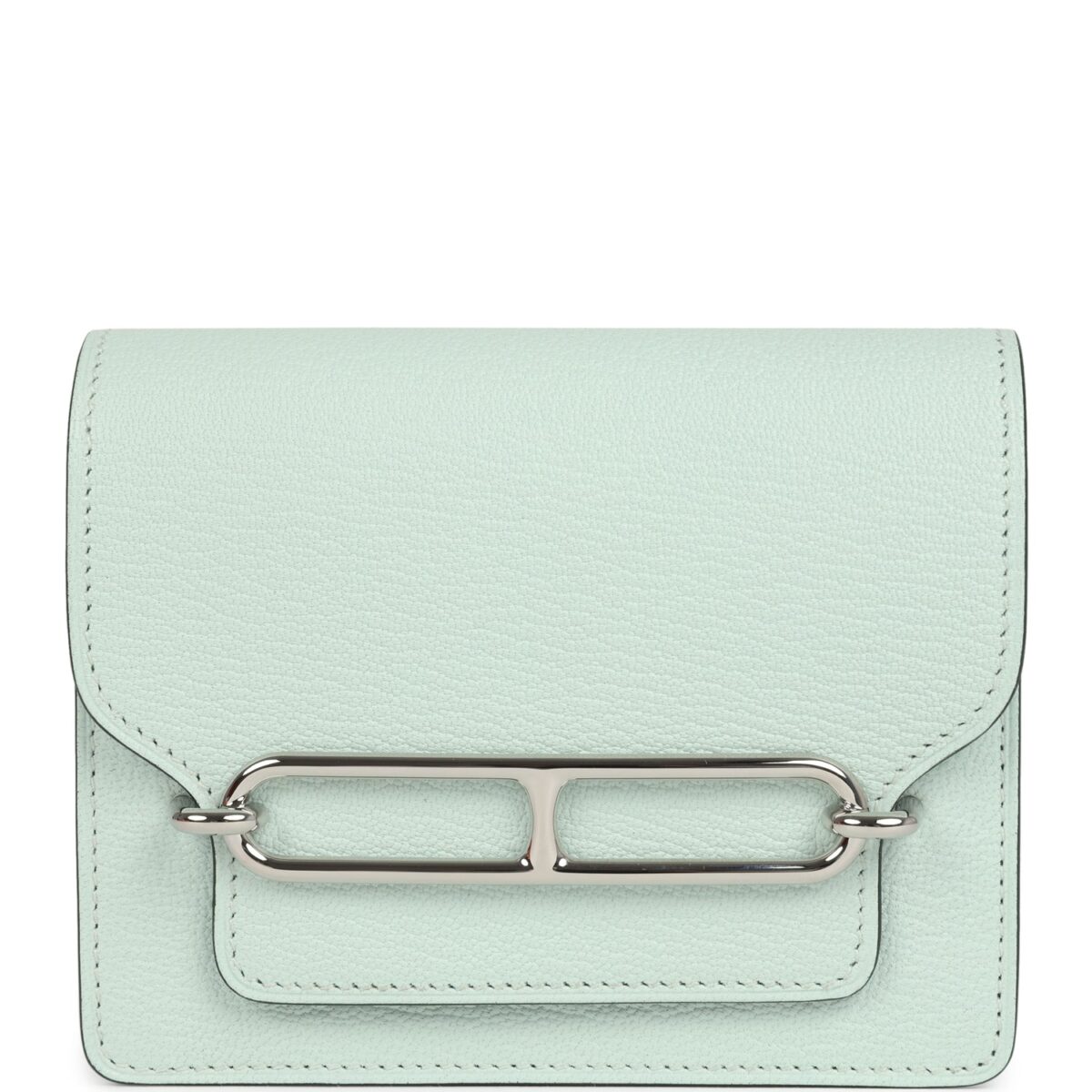 Hermes Roulis Slim Wallet Vert Fizz Chevre PHW