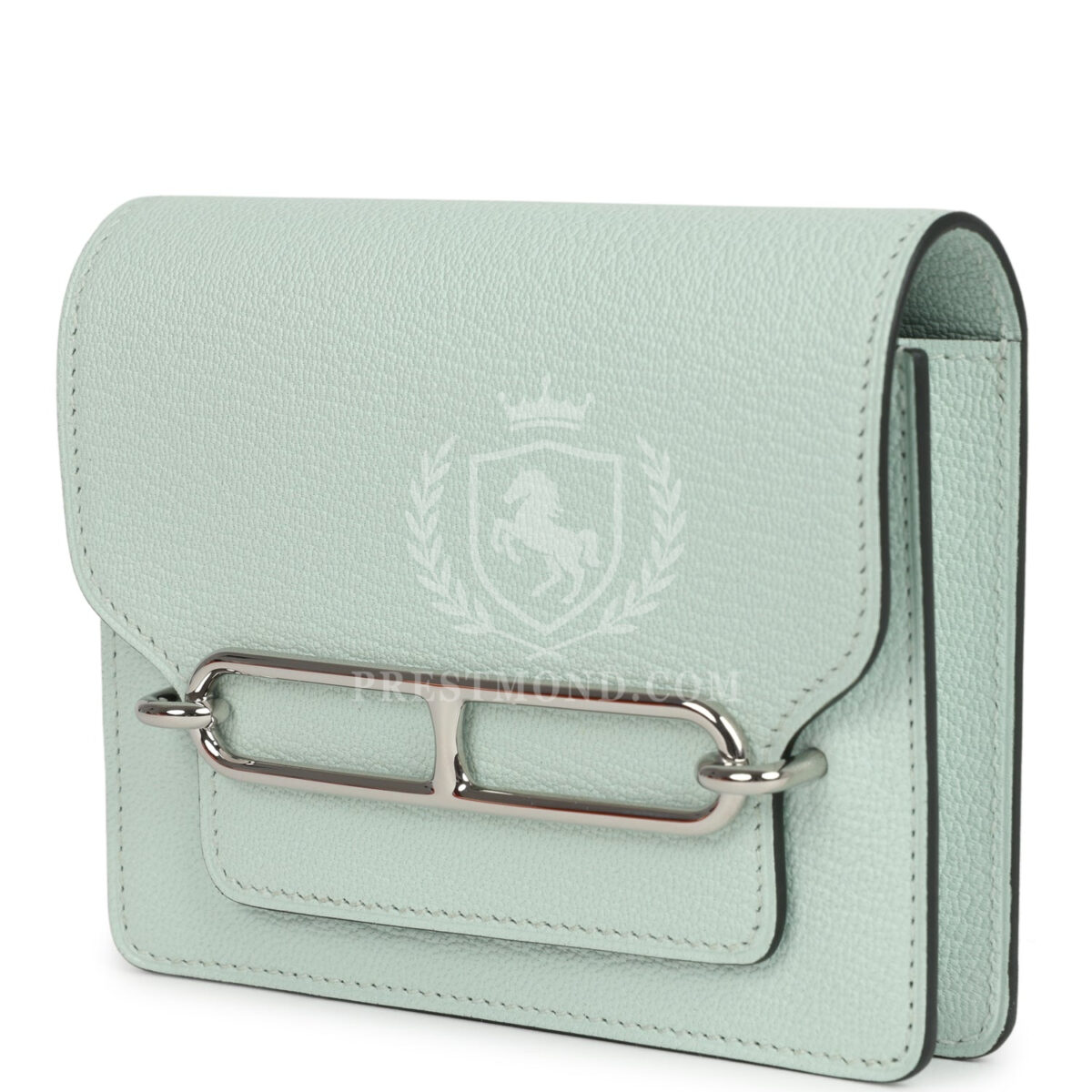 Hermes Roulis Slim Wallet Vert Fizz Chevre PHW — изображение 5