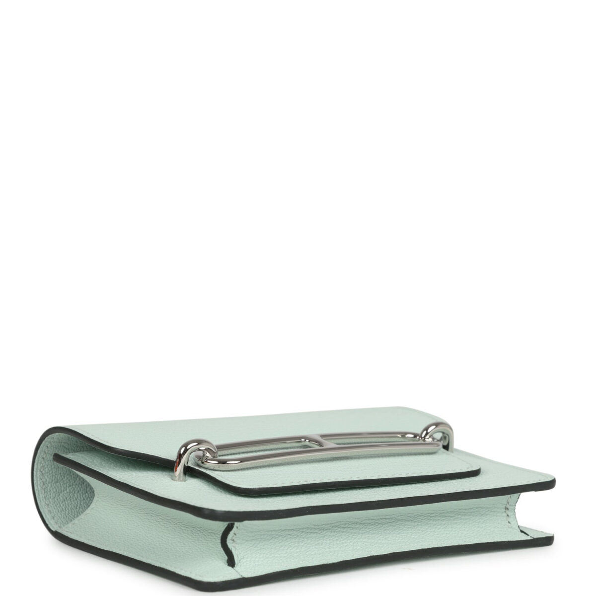 Hermes Roulis Slim Wallet Vert Fizz Chevre PHW — изображение 6
