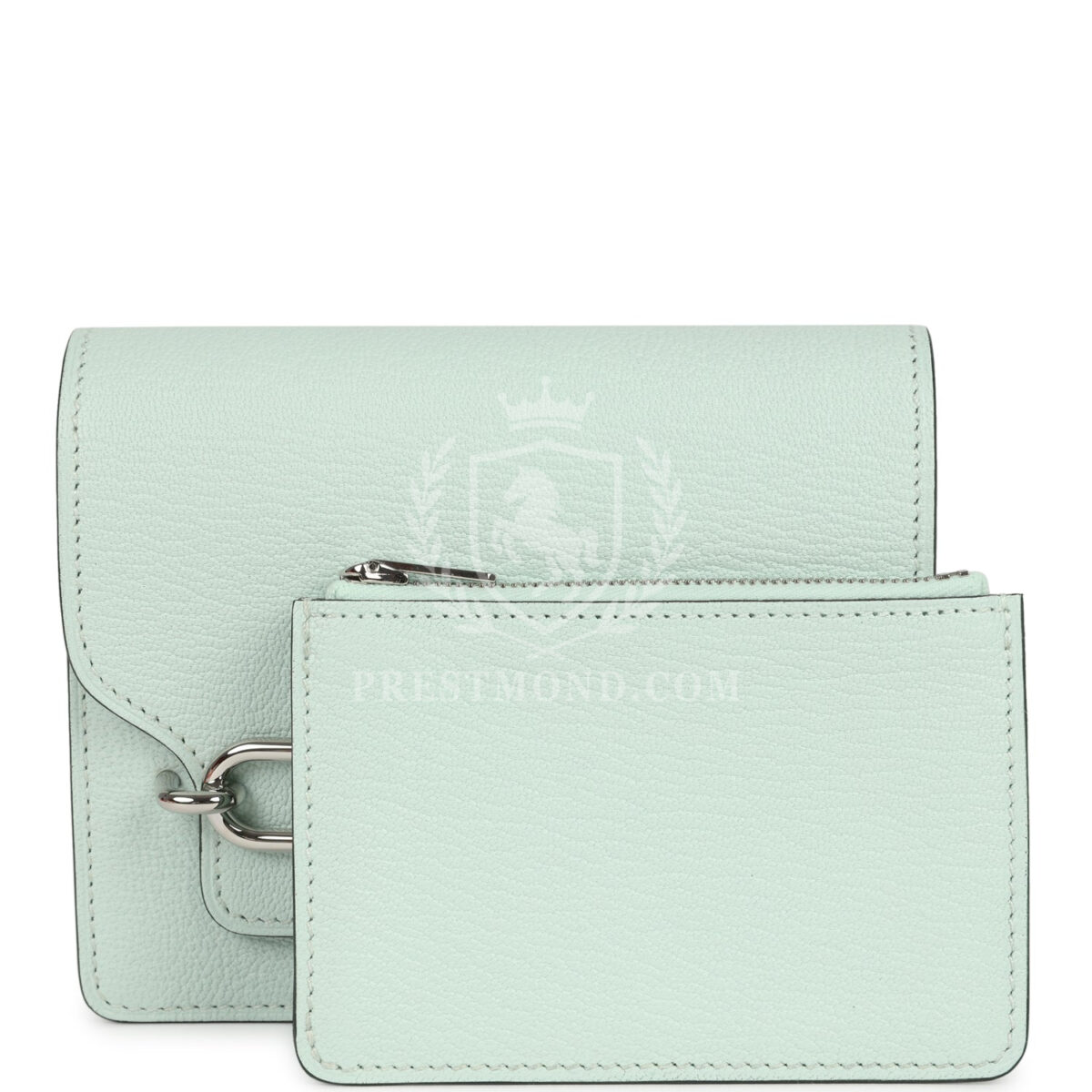 Hermes Roulis Slim Wallet Vert Fizz Chevre PHW — изображение 8