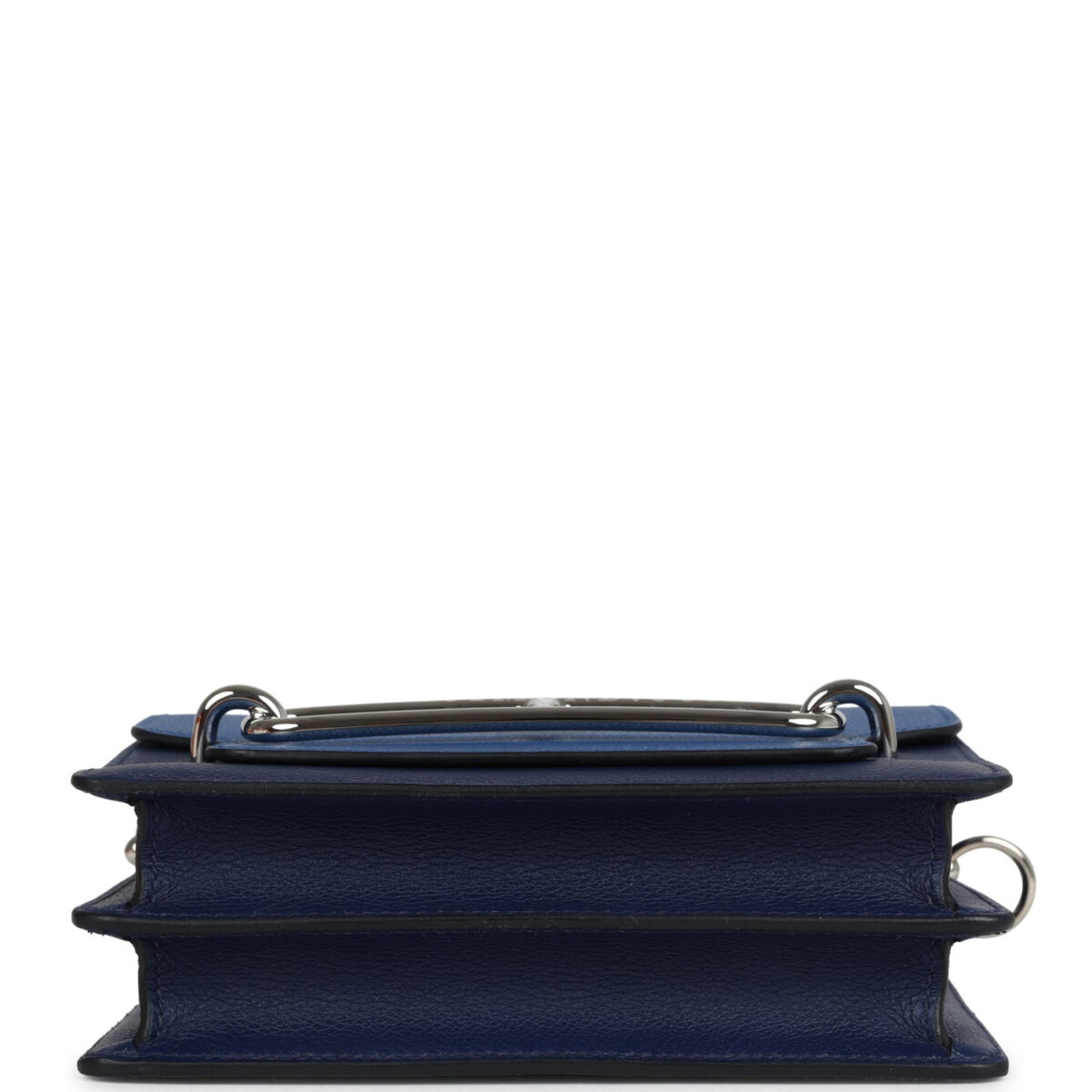 Hermes Mini Sac Roulis Bi-color Bleu Saphir and Bleu France Evercolor PHW — изображение 6