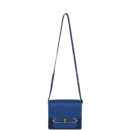 Hermes Mini Sac Roulis Bi-color Bleu Saphir and Bleu France Evercolor PHW