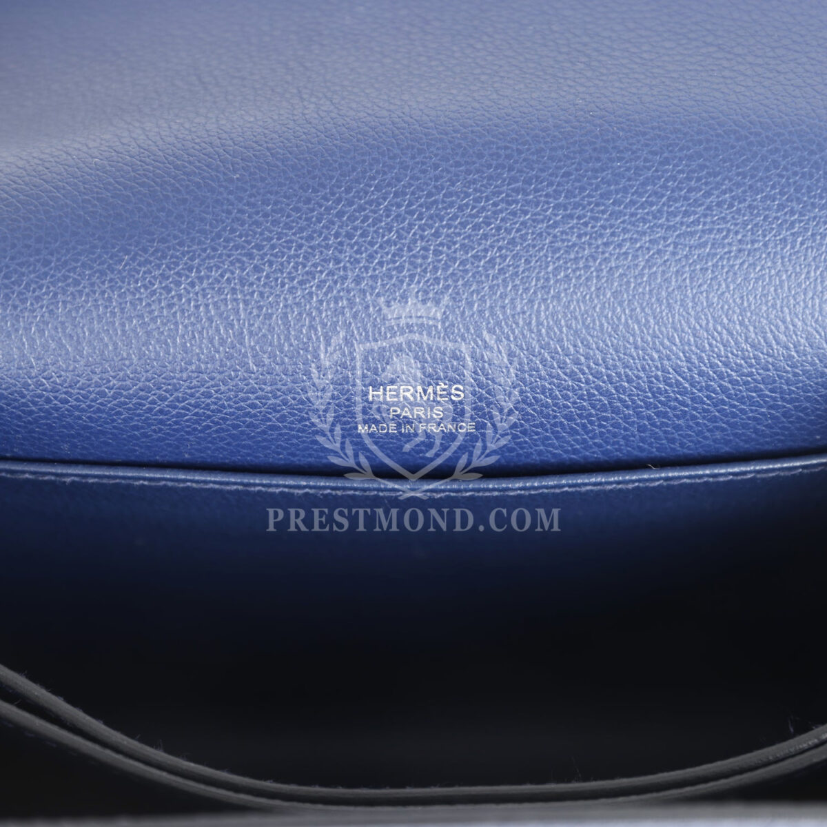 Hermes Mini Sac Roulis Bi-color Bleu Saphir and Bleu France Evercolor PHW — изображение 9