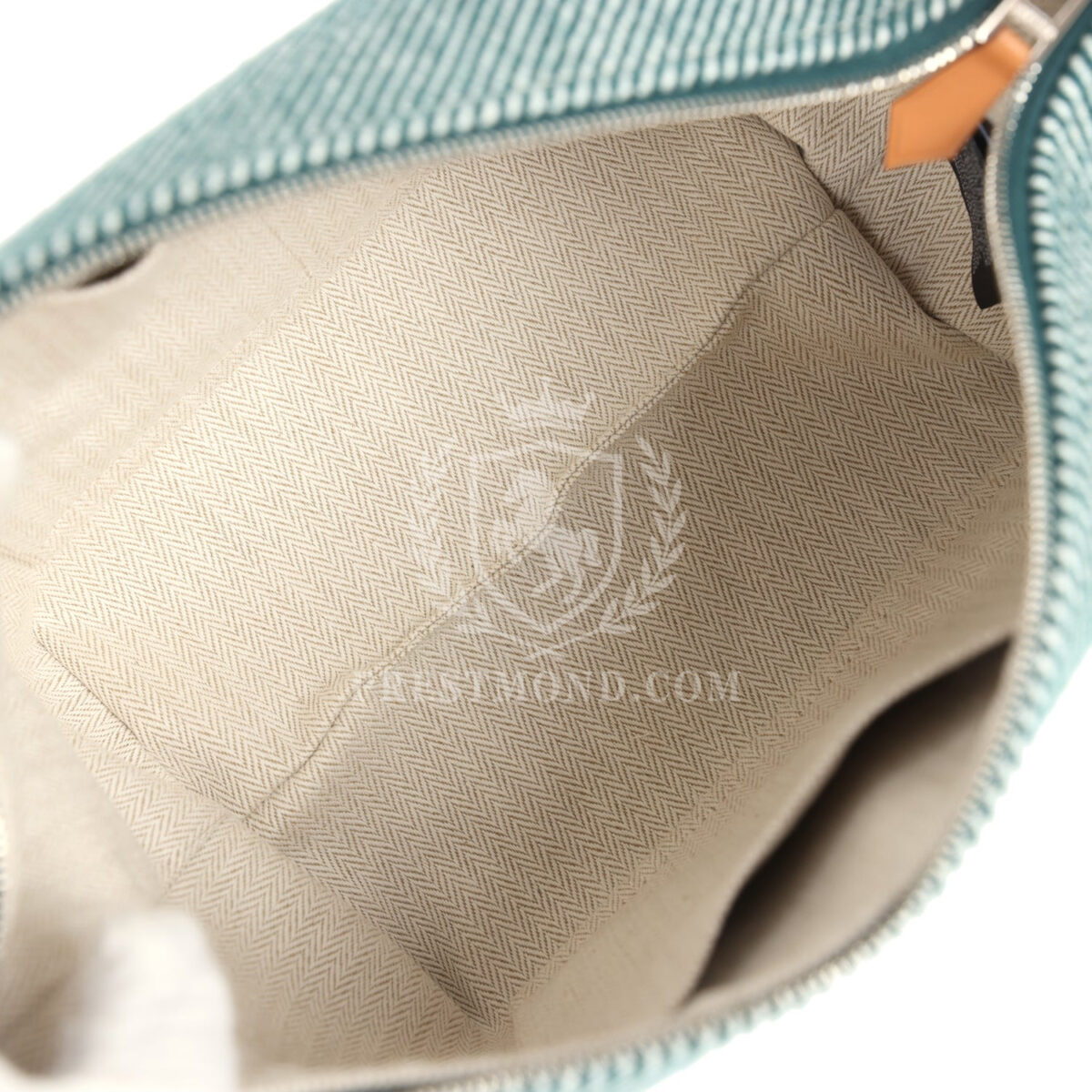 Hermes Bride-A-Brac Au Carre Case PM Vert Foret H Natte Canvas and Wool PHW — изображение 8