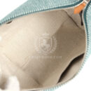 Hermes Bride-A-Brac Au Carre Case PM Vert Foret H Natte Canvas and Wool PHW