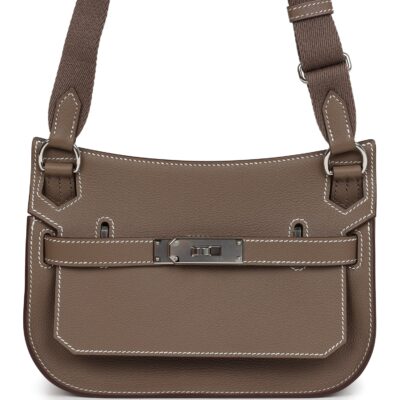 Hermes Jypsiere Mini Etoupe Evercolor PHW
