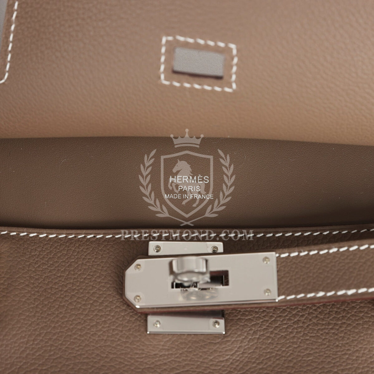 Hermes Jypsiere Mini Etoupe Evercolor PHW — изображение 8