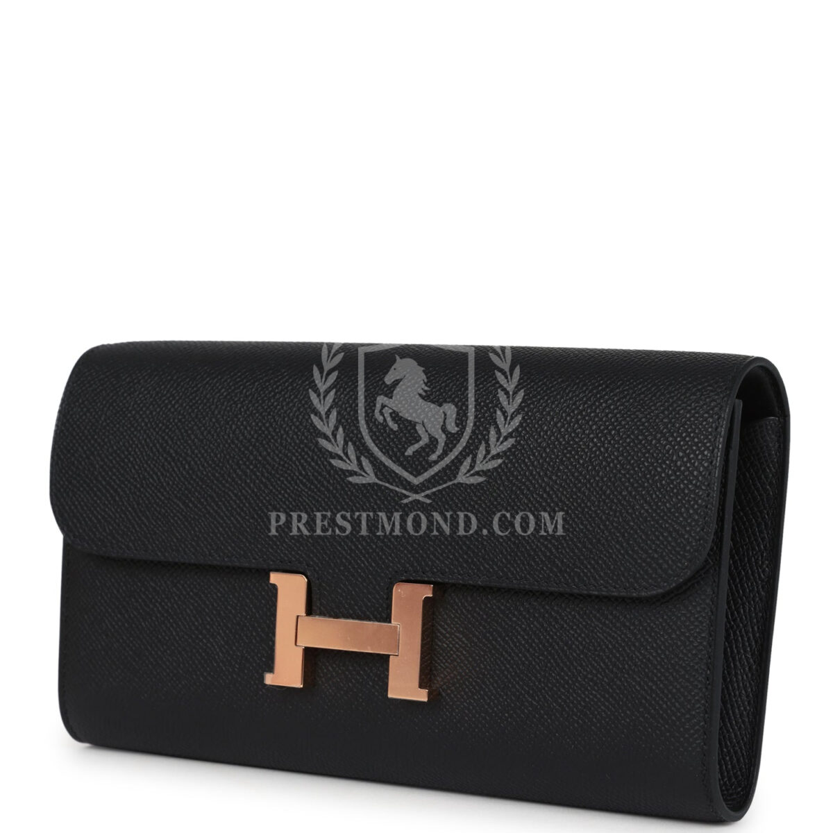 Hermes Constance Wallet To Go Black Epsom Rose GHW — изображение 5