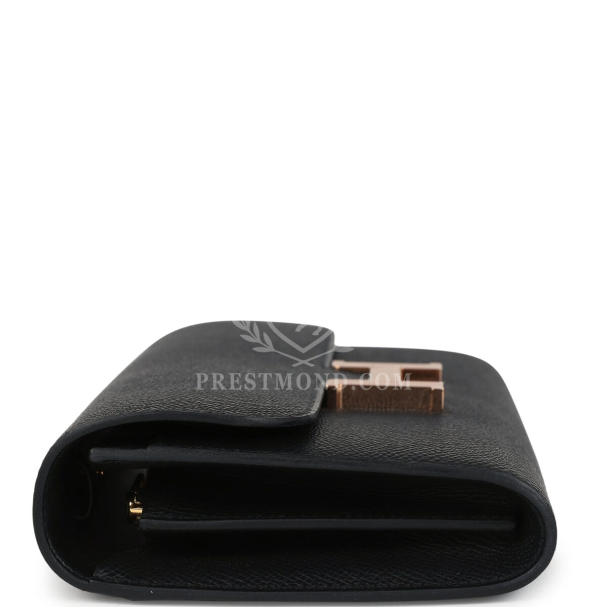 Hermes Constance Wallet To Go Black Epsom Rose GHW — изображение 3
