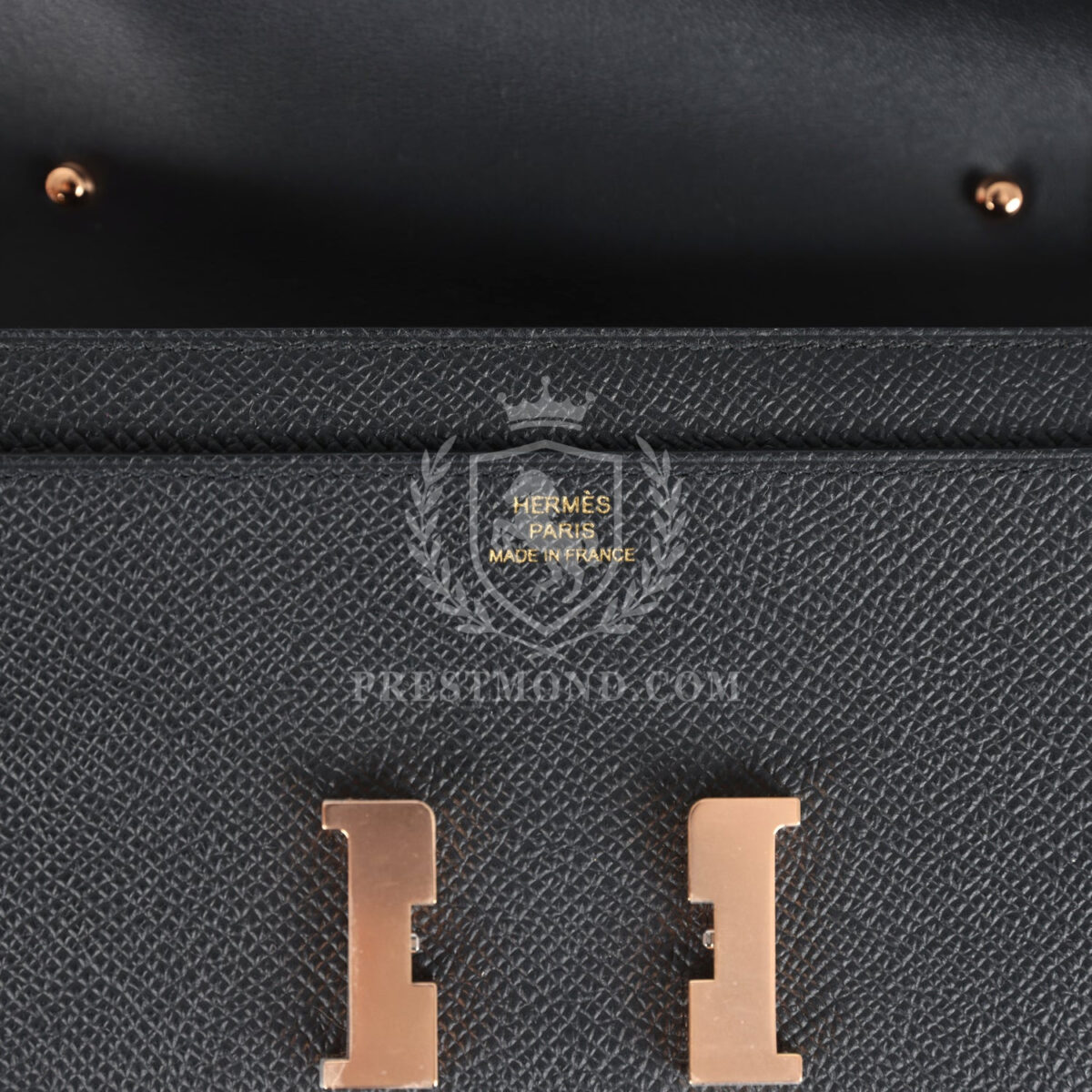 Hermes Constance Wallet To Go Black Epsom Rose GHW — изображение 7