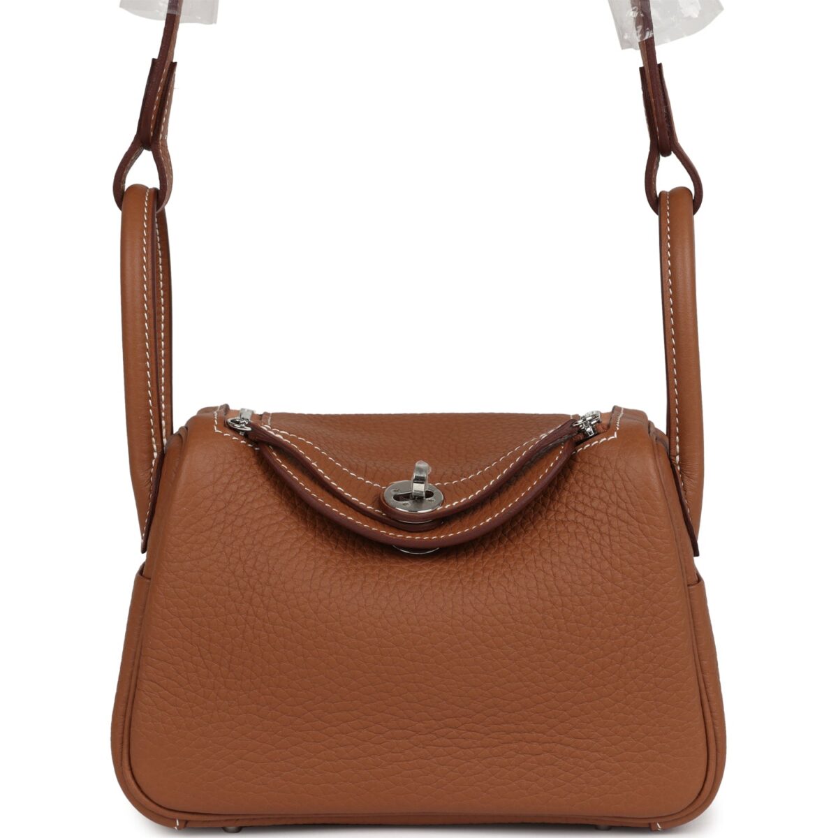 Hermes Mini Lindy II Gold Clemence PHW