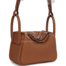 Hermes Mini Lindy II Gold Clemence PHW