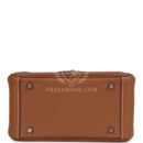 Hermes Mini Lindy II Gold Clemence PHW