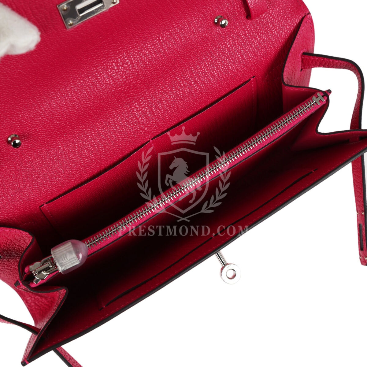 Hermes Kelly Wallet To Go Rose Mexico Chevre PHW — изображение 8