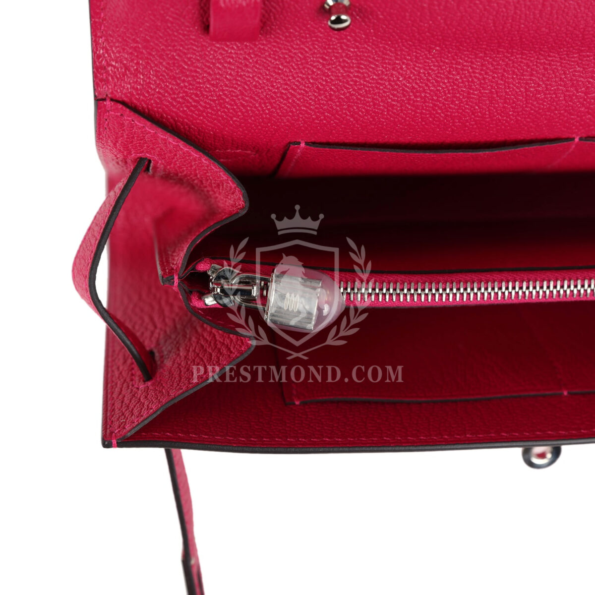 Hermes Kelly Wallet To Go Rose Mexico Chevre PHW — изображение 9