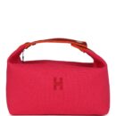 Hermes Bride A Brac Carre Case GM Hibiscus Canvas PHW