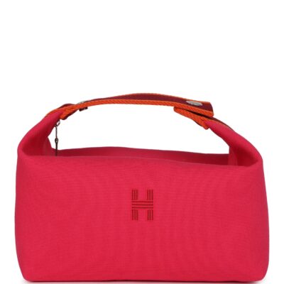 Hermes Bride A Brac Carre Case GM Hibiscus Canvas PHW