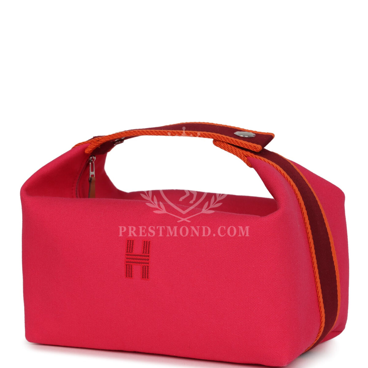 Hermes Bride A Brac Carre Case GM Hibiscus Canvas PHW — изображение 5