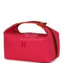 Hermes Bride A Brac Carre Case GM Hibiscus Canvas PHW