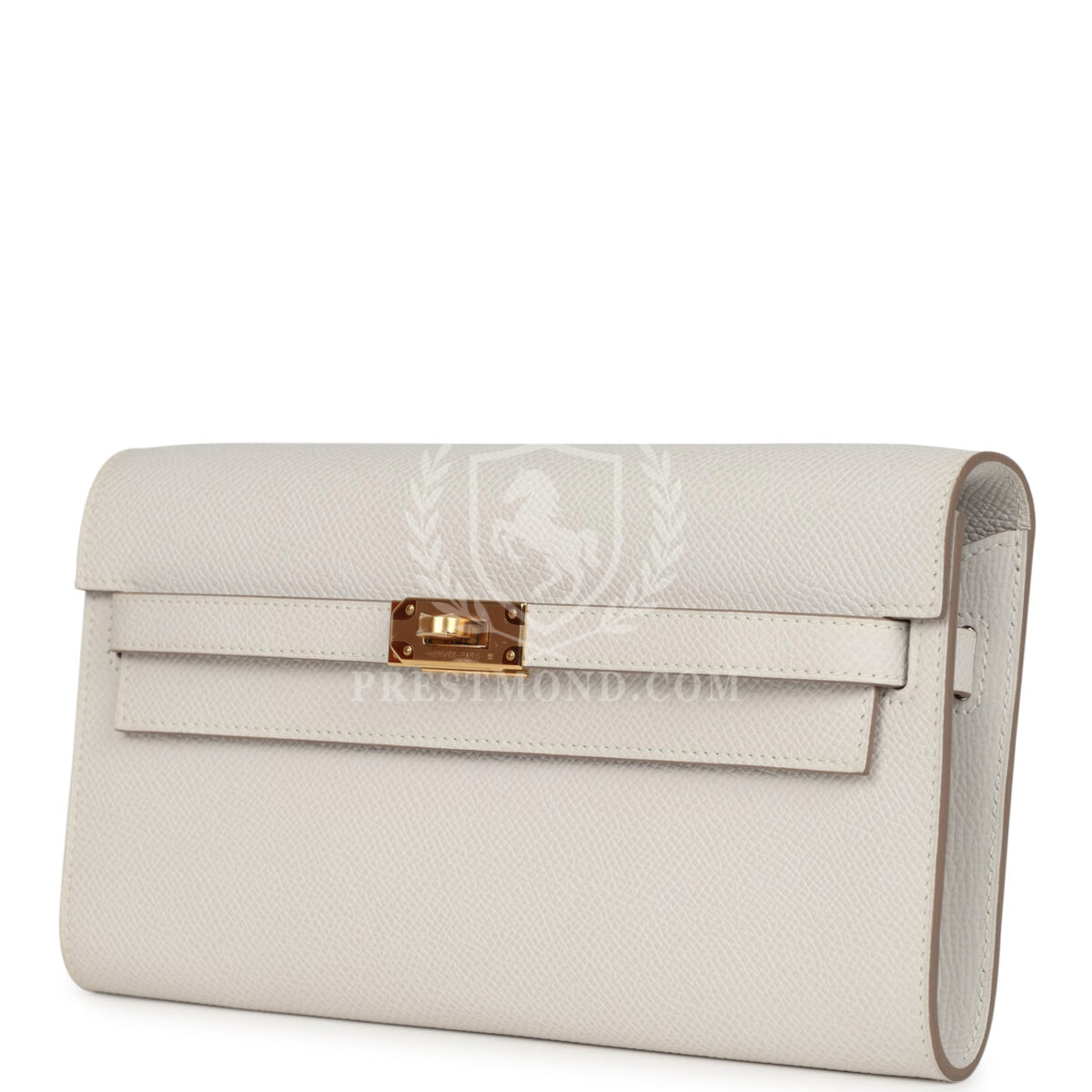 Hermes Kelly Wallet To Go Gris Pale Epsom GHW — изображение 5