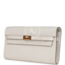 Hermes Kelly Wallet To Go Gris Pale Epsom GHW