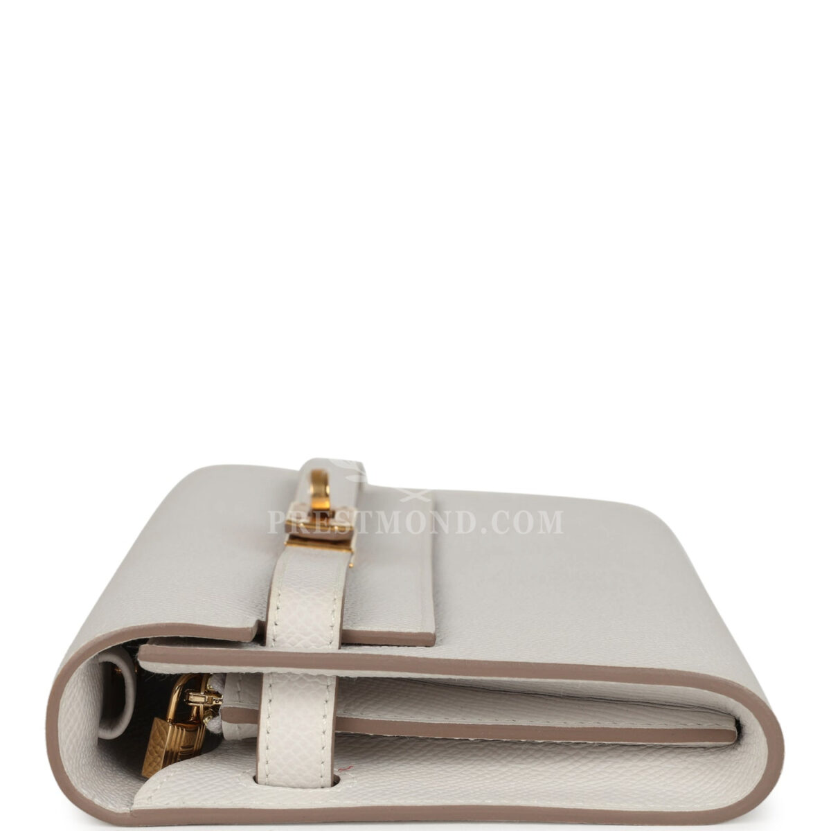 Hermes Kelly Wallet To Go Gris Pale Epsom GHW — изображение 3