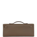 Hermes Kelly Cut Etoupe Swift GHW
