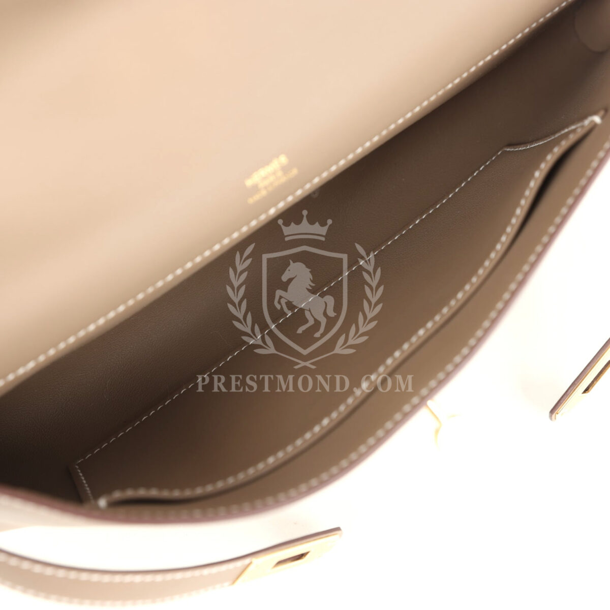 Hermes Kelly Cut Etoupe Swift GHW — изображение 8