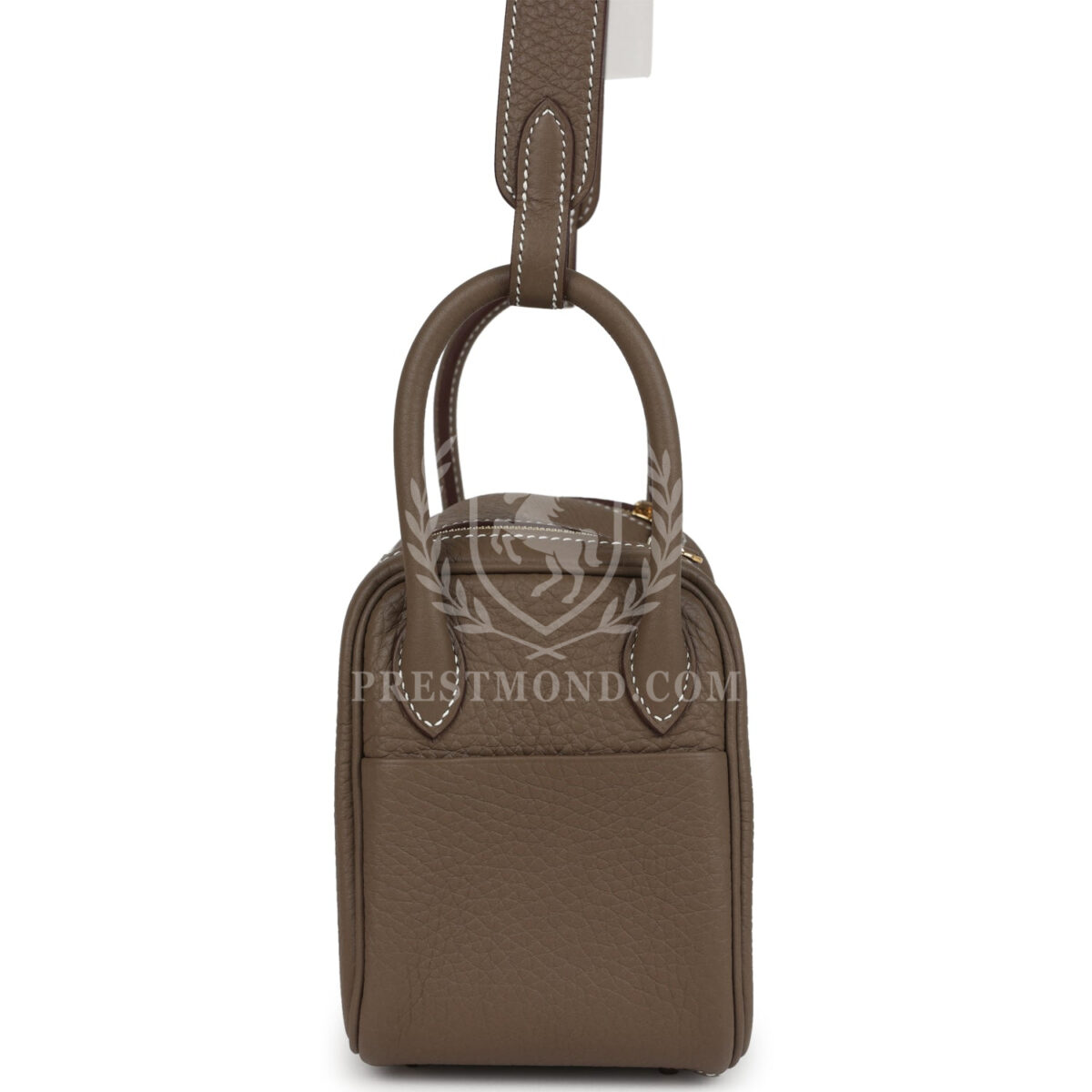 Hermes Mini Lindy II Etoupe Clemence GHW — изображение 3