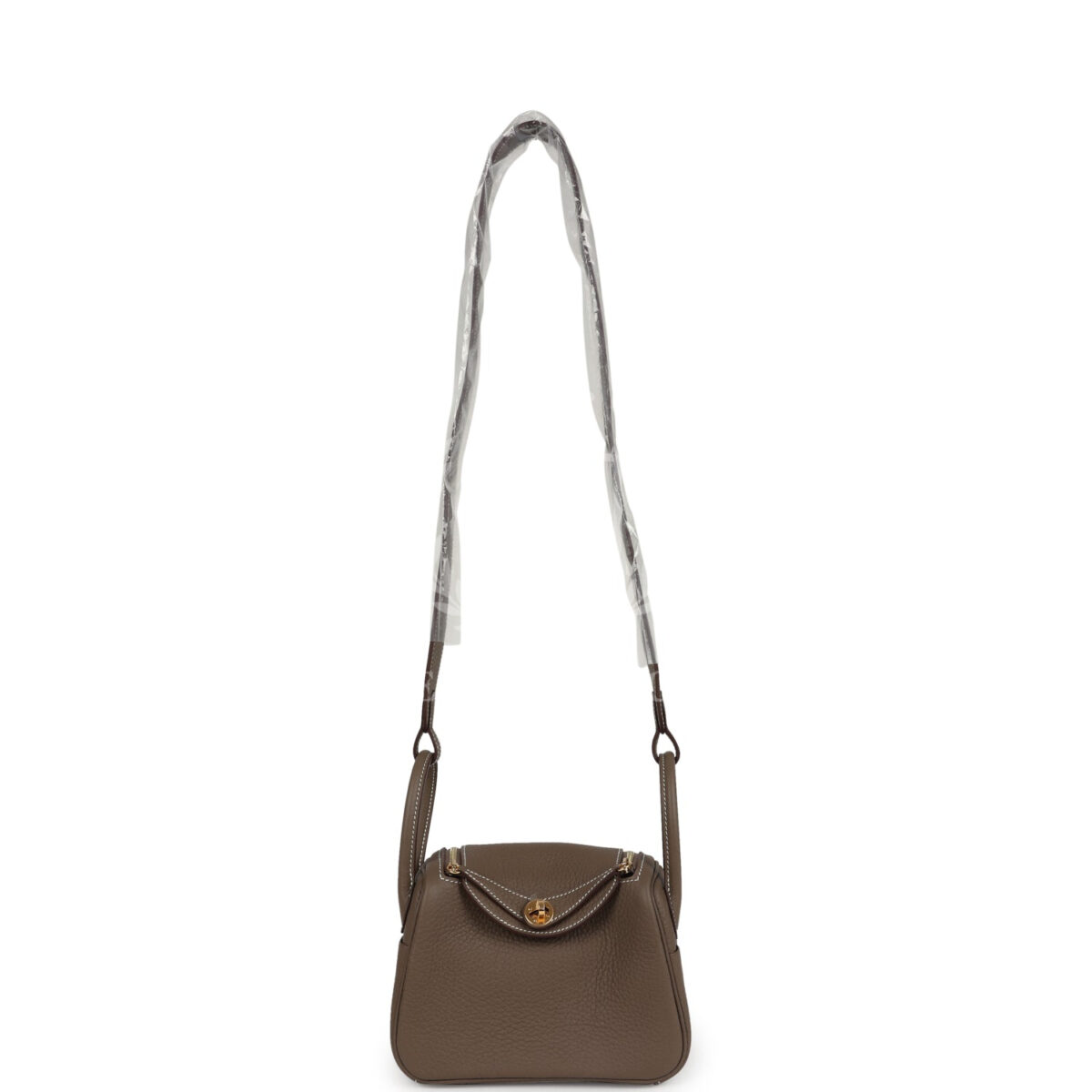 Hermes Mini Lindy II Etoupe Clemence GHW — изображение 6