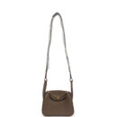 Hermes Mini Lindy II Etoupe Clemence GHW