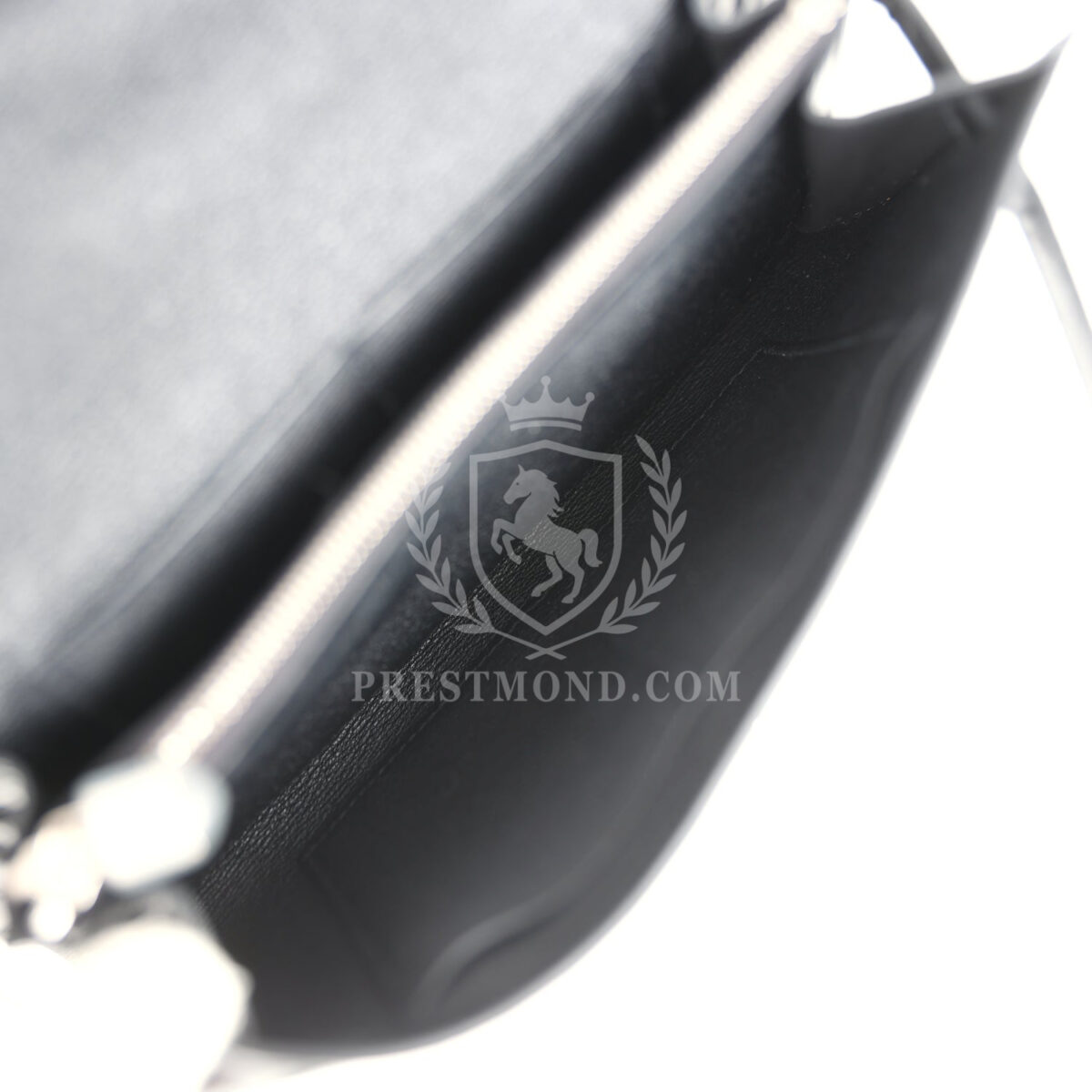 Hermes Kelly Wallet To Go Black Shiny Alligator PHW — изображение 9