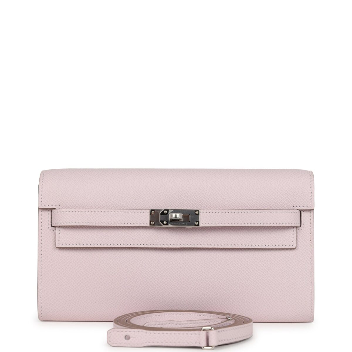 Hermes Kelly Wallet To Go Mauve Pale Epsom PHW