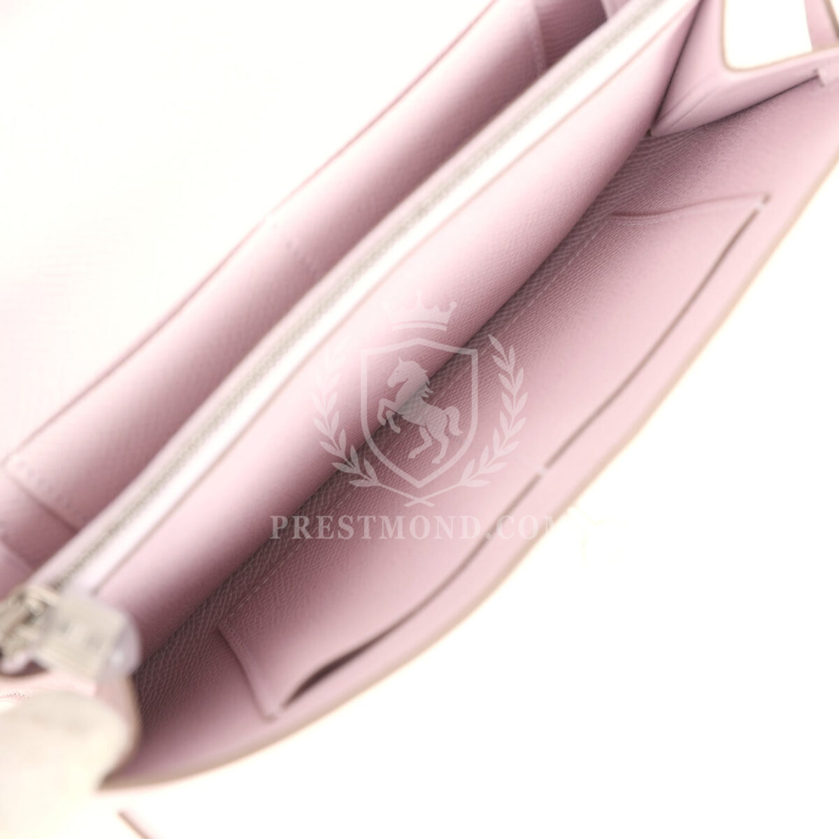 Hermes Kelly Wallet To Go Mauve Pale Epsom PHW — изображение 10