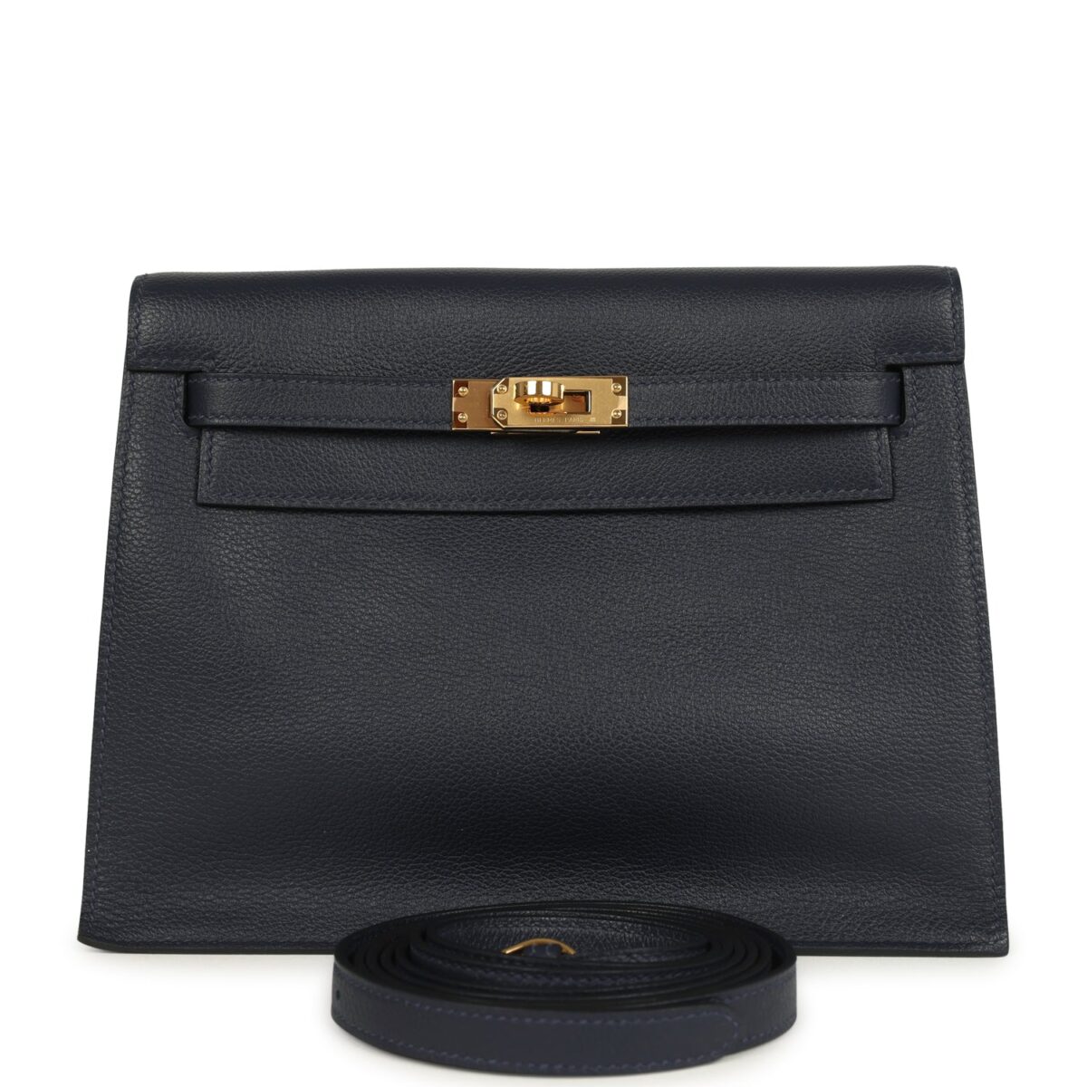 Hermes Kelly Danse Bleu Navy Evercolor GHW