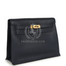 Hermes Kelly Danse Bleu Navy Evercolor GHW