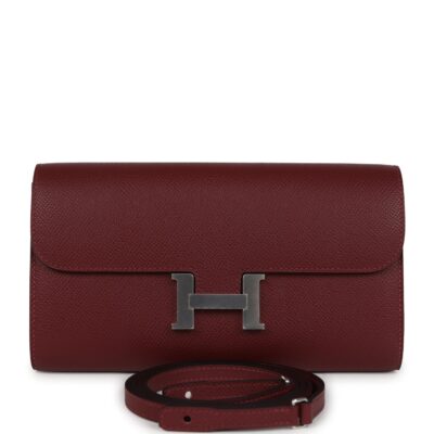 Hermes Constance Wallet To Go Rouge H Epsom PHW