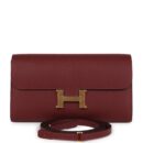 Hermes Constance Wallet To Go Rouge H Epsom GHW