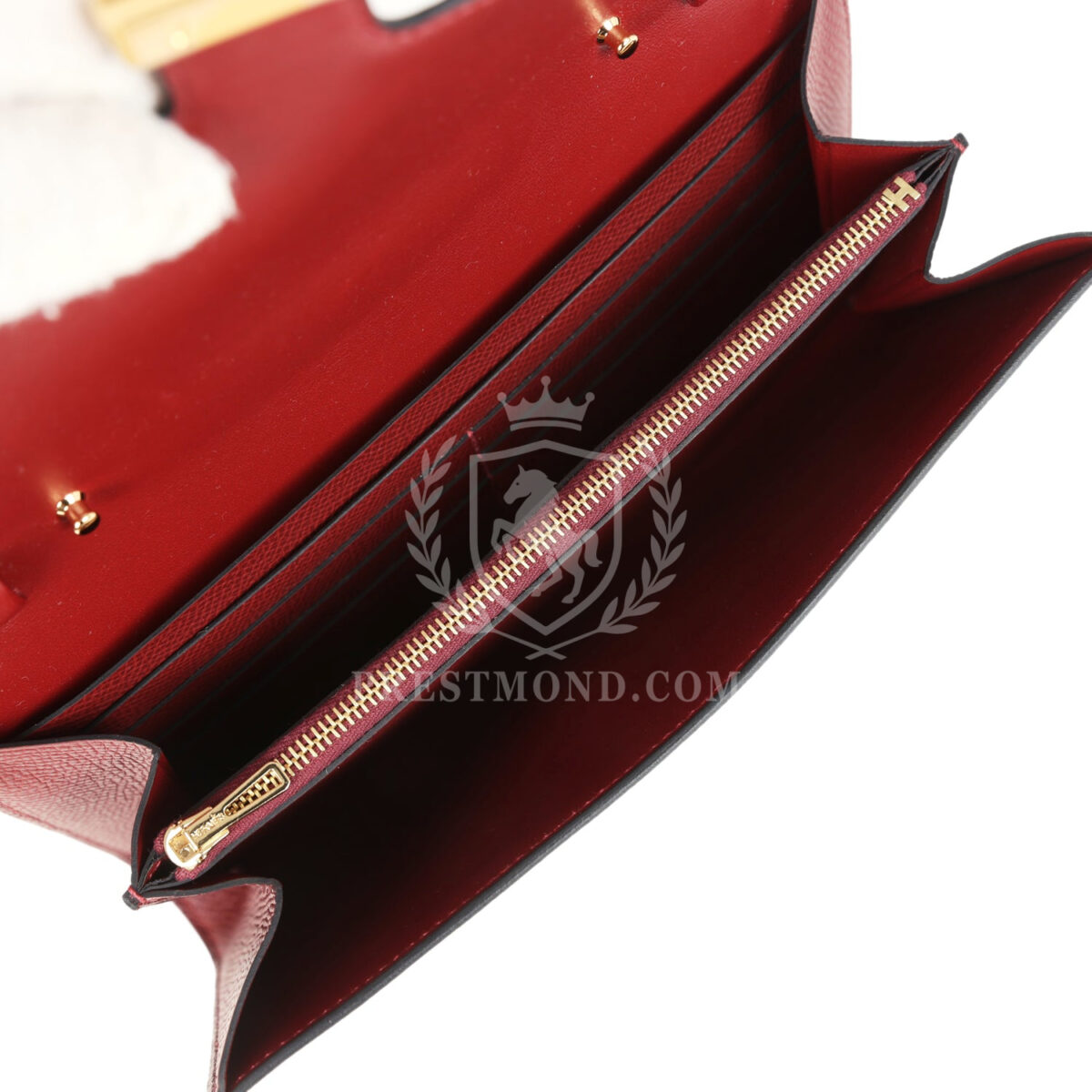 Hermes Constance Wallet To Go Rouge H Epsom GHW — изображение 8